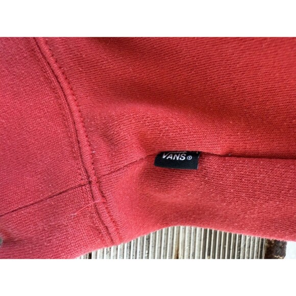 VANS Hoodie Sweatshirt Youth XL Red Graphic Pullover Skater Cotton Blend - Picture 9 of 12